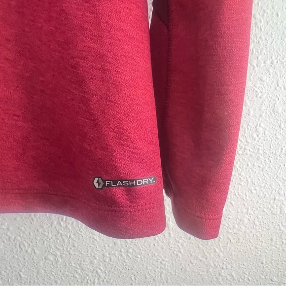 The North Face Women’s Athletic FlashDry 3/4 Zip Jacket Size XL  Burgundy - Picture 7 of 11